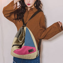 Load image into Gallery viewer, Canvas Casual Outdoor Double Shoulder Backpack
