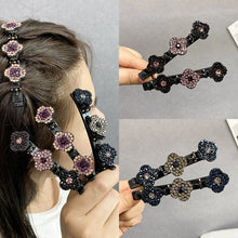 Load image into Gallery viewer, Three Flower Side Hair Clip

