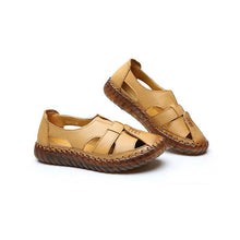 Load image into Gallery viewer, Women&#39;s handmade leather sandals with soft bottom
