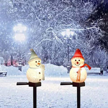 Load image into Gallery viewer, Super Cute Waterproof Solar Snowman Lamp
