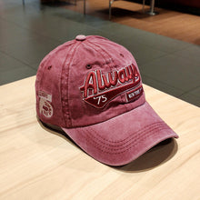 Load image into Gallery viewer, Alphabet Embroidered Peaked Cap
