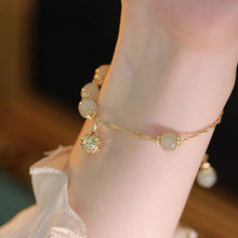 Load image into Gallery viewer, Hetian Jade Bell Bracelet
