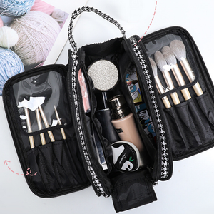 Houndstooth Large Capacity Cosmetic Bag
