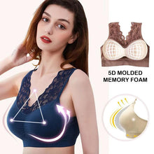 Load image into Gallery viewer, Breathable Sports Push Up Lace Bra
