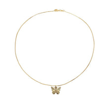 Load image into Gallery viewer, Butterfly Initial &quot;A&quot; Necklace
