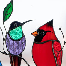 Load image into Gallery viewer, Birds Stained Glass Window Hangings
