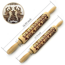 Load image into Gallery viewer, Hirundo Christmas Embossing Rolling Pin

