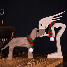 Load image into Gallery viewer, Gift For Pet Lovers - Wood Sculpture Table Ornaments - The Love Between You And Your Fur-Friend
