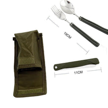 Load image into Gallery viewer, Hirundo Camping Foldable Cutlery Set
