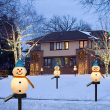 Load image into Gallery viewer, Waterproof Solar Snowman Lamp
