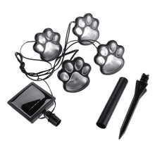 Load image into Gallery viewer, Solar-Powered Paw Print Lights Garden Lantern
