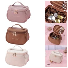 Load image into Gallery viewer, PU Leather Travel Makeup Bag
