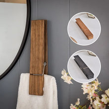 Load image into Gallery viewer, Clothespin Bathroom Towel Holder
