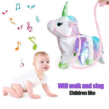 Load image into Gallery viewer, WALKING &amp; SINGING UNICORN PLUSH TOY
