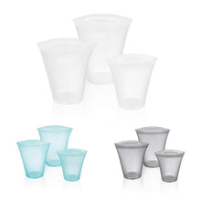 Load image into Gallery viewer, Hirundo Reusable Silicone Food Storage Bags (3 PCs)
