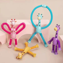 Load image into Gallery viewer, Telescopic suction cup giraffe toy
