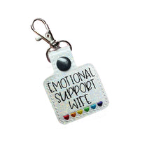 Load image into Gallery viewer, 🌈Emotional Support Rainbow Hearts Keychain💕
