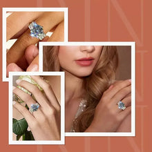 Load image into Gallery viewer, Classic Twisted Full Diamond Six Claw Ring
