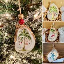 Load image into Gallery viewer, Oyster Shell Art Ornament

