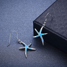 Load image into Gallery viewer, Starfish Earrings with Hoops
