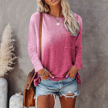 Load image into Gallery viewer, Casual Tie Dye Print Pocket Long Sleeve T-Shirt

