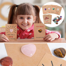 Load image into Gallery viewer, 24 Pack Valentines Cards with Heart-Shape Crystals
