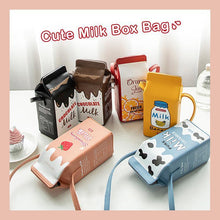 Load image into Gallery viewer, Cute Milk Box Crossbody Bag / Casual Phone Purse
