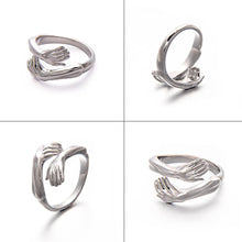 Load image into Gallery viewer, 2022 New-Couple Hug Ring Womens Day Gift Friends Mother Sister Girlfriend Gift

