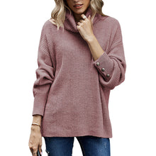 Load image into Gallery viewer, Solid Color Stand Collar Sweater
