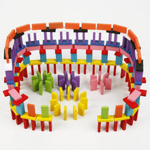 Load image into Gallery viewer, Colorful Domino Blocks Wooden Toys (120 PCs)
