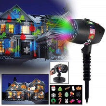 Load image into Gallery viewer, Christmas Halloween Home Decoration Projector Lights (12 Patterns)
