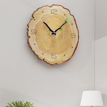 Load image into Gallery viewer, Wooden Annual Rings Wall Clock
