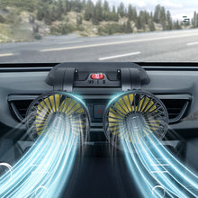 Load image into Gallery viewer, Dual Head Car Auto Cooling Air Circulator Fan
