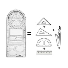 Load image into Gallery viewer, Multifunctional Student Math Ruler
