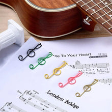 Load image into Gallery viewer, Music Multicoloured Metal Paper Clips
