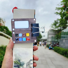 Load image into Gallery viewer, Portable Walnut Watercolor Palette
