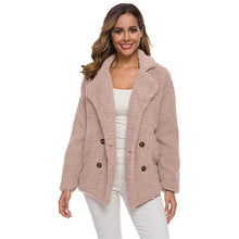 Load image into Gallery viewer, Warm Plush Coat Lapel Jacket
