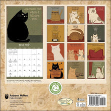 Load image into Gallery viewer, A Year of Snarky Cats 2024 Wall Calendar
