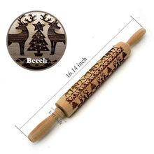 Load image into Gallery viewer, Hirundo Christmas Embossing Rolling Pin
