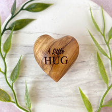 Load image into Gallery viewer, Little Pocket Hug Wooden Heart Token
