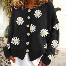 Load image into Gallery viewer, Knit Sweater Button Long Sleeve Loose Cardigan
