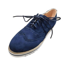 Load image into Gallery viewer, Women&#39;s flat suede casual shoes round toe
