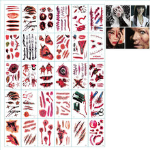 Load image into Gallery viewer, 🎃Halloween prank makeup temporary tattoo🎃
