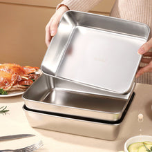 Load image into Gallery viewer, Stainless Steel Square Plate (With Lid)
