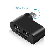 Load image into Gallery viewer, 4 in 1 Rotatable USB Hub
