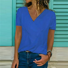 Load image into Gallery viewer, Flodress Classic V-Neck Short Sleeve T-shirt
