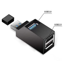 Load image into Gallery viewer, 3-Port Tiny USB Hub
