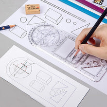 Load image into Gallery viewer, Multifunctional Student Math Ruler
