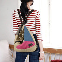 Load image into Gallery viewer, Canvas Casual Outdoor Double Shoulder Backpack
