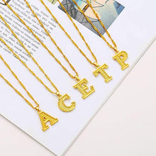 Load image into Gallery viewer, 18K Gold Plated Initial Letter Necklace
